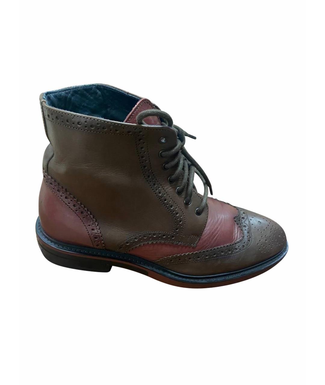 UNGARO Мульти кожаные низкие ботинки, фото 1