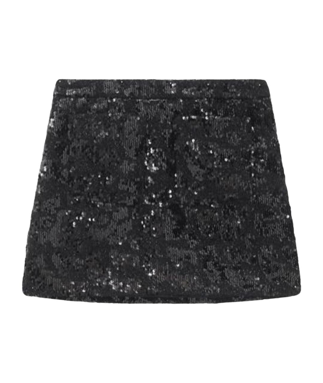 IRO Черная полиэстеровая юбка мини, фото 1