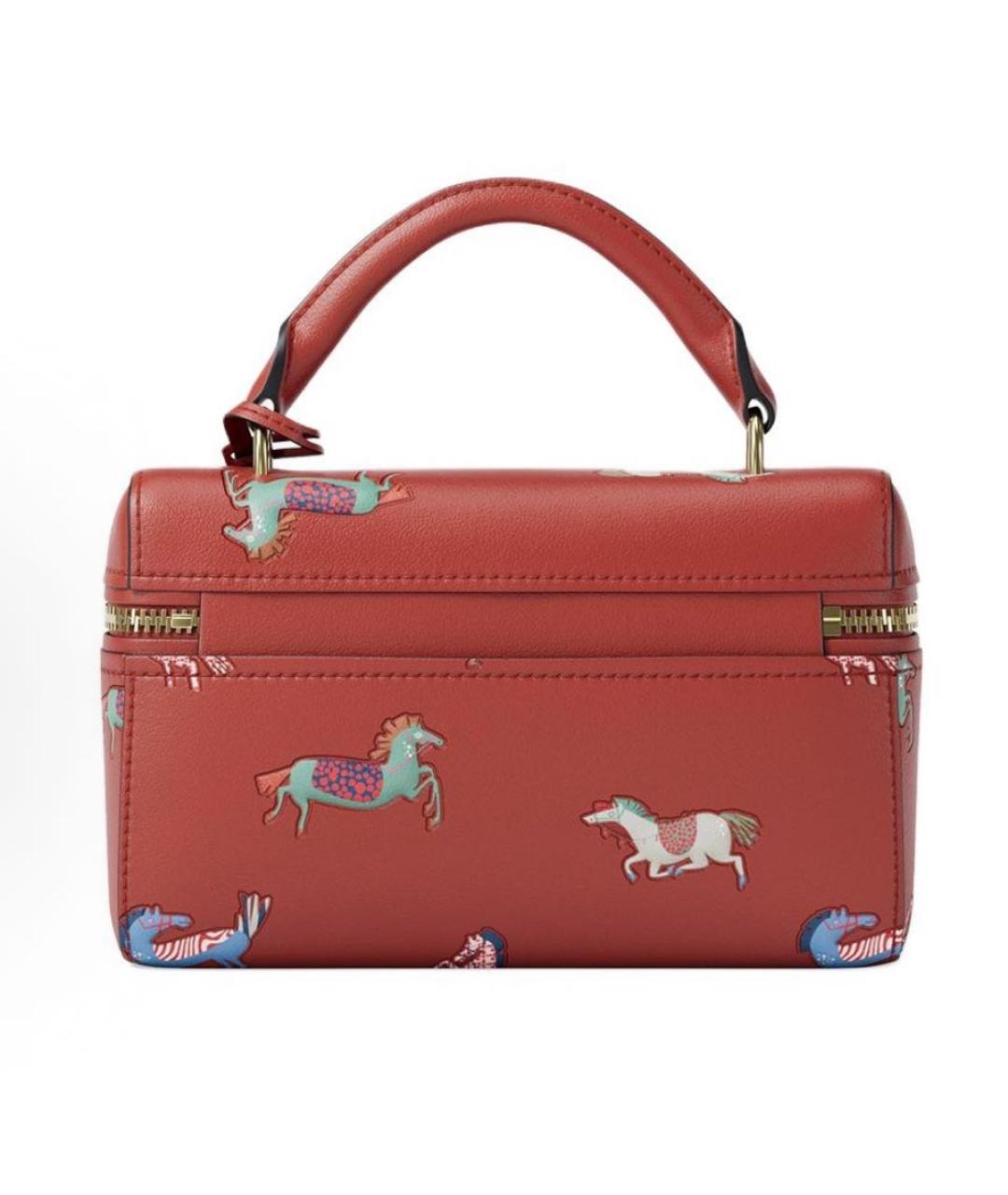 MICHAEL KORS Коралловая кожаная сумка с короткими ручками, фото 4