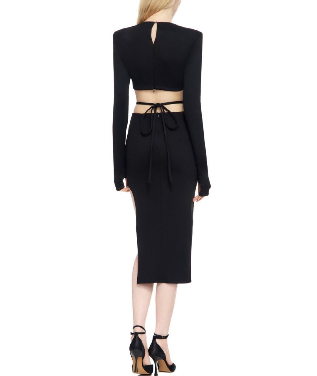 HUGO Черное полиэстеровое коктейльное платье, фото 2