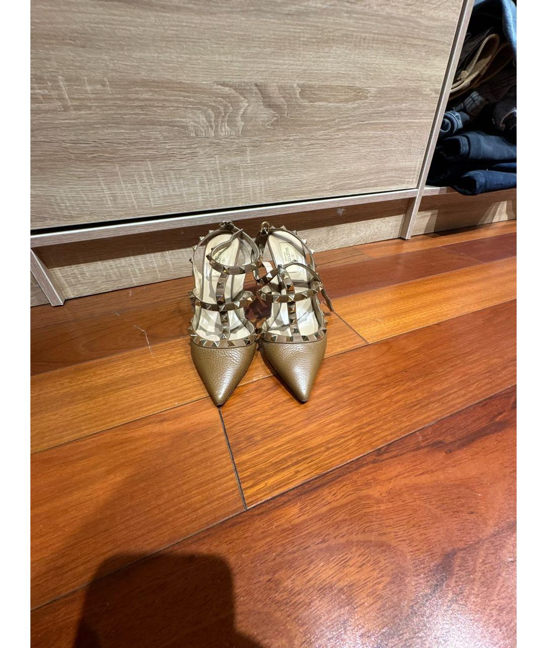 VALENTINO Коричневые кожаные туфли, фото 2