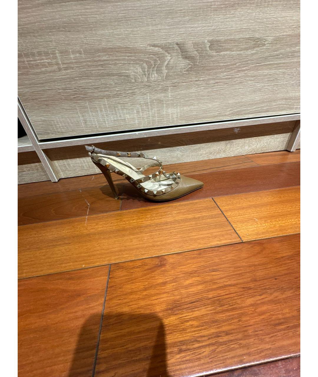 VALENTINO Коричневые кожаные туфли, фото 9