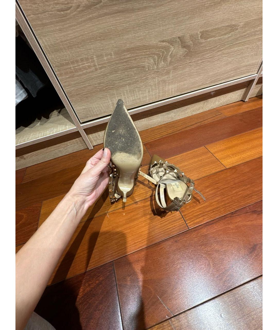 VALENTINO Коричневые кожаные туфли, фото 6