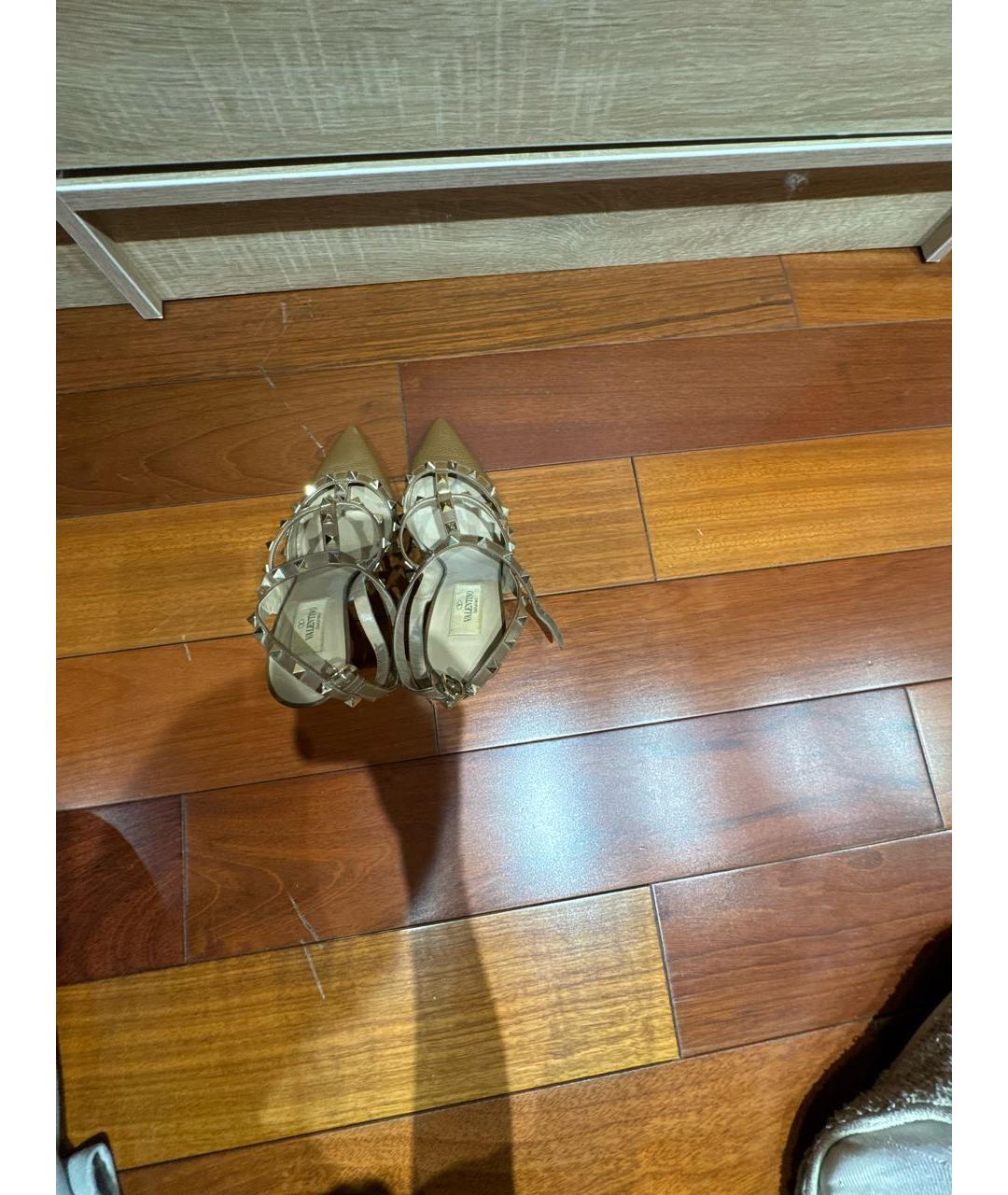 VALENTINO Коричневые кожаные туфли, фото 3