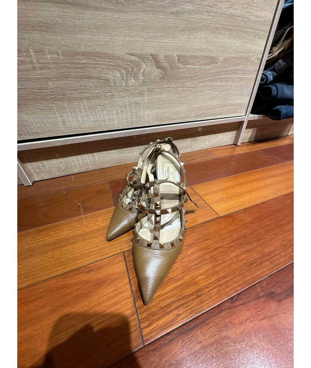 VALENTINO Коричневые кожаные туфли, фото 8