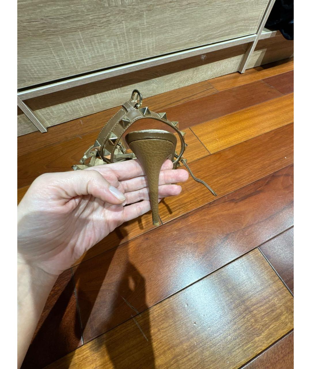 VALENTINO Коричневые кожаные туфли, фото 5