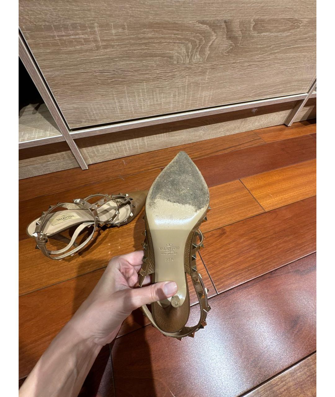 VALENTINO Коричневые кожаные туфли, фото 7