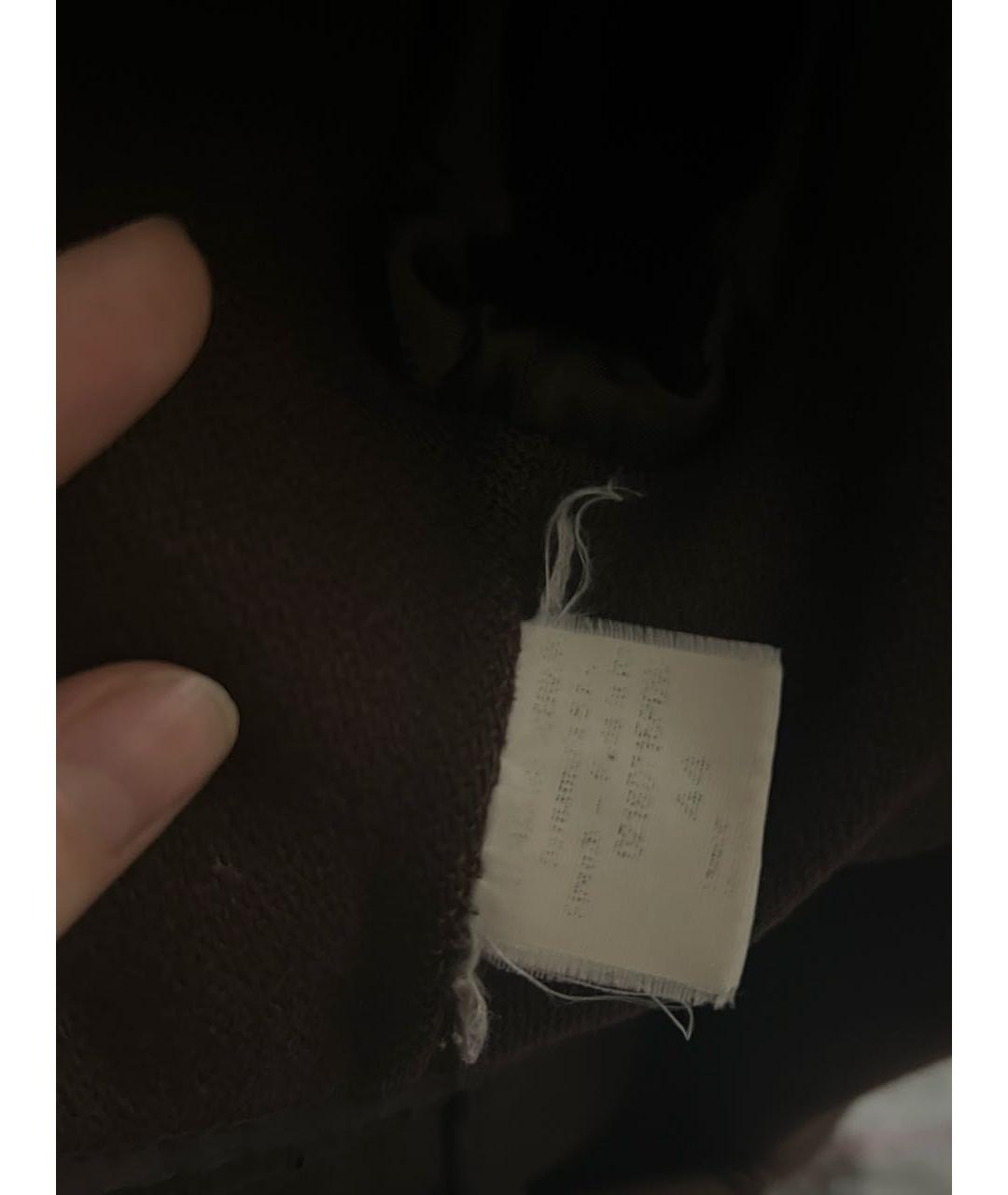 ERMANNO SCERVINO Коричневое шерстяное пальто, фото 5