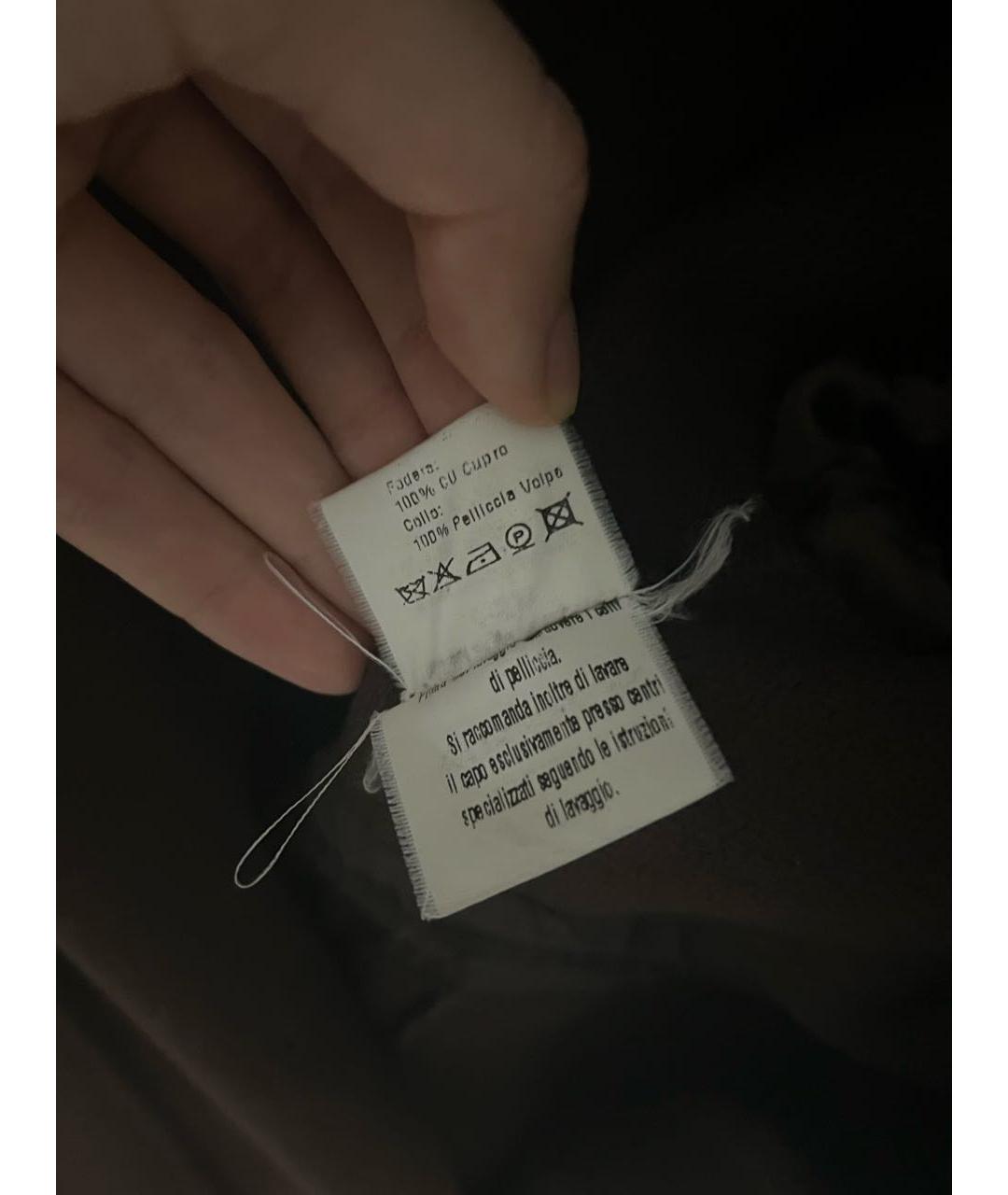 ERMANNO SCERVINO Коричневое шерстяное пальто, фото 6