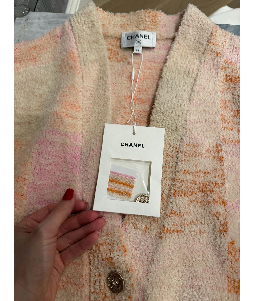 CHANEL Мульти шерстяной кардиган, фото 4