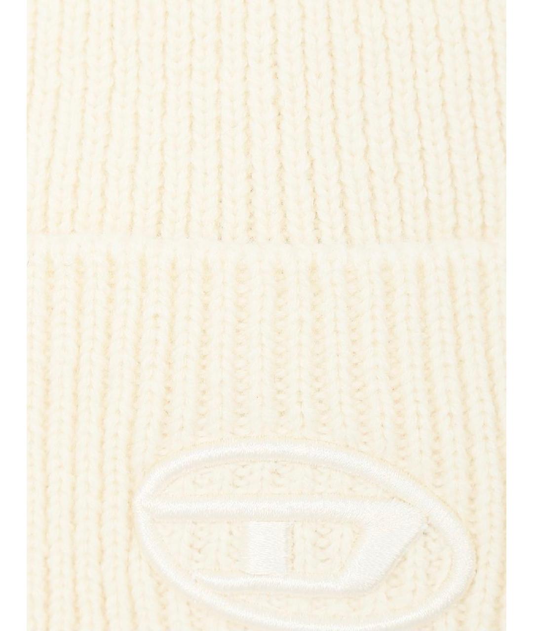 DIESEL Белая шерстяная шапка, фото 3