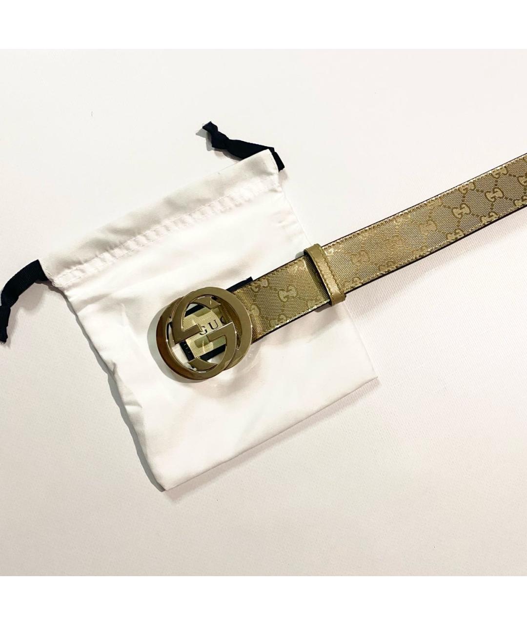 GUCCI Бежевый ремень, фото 2