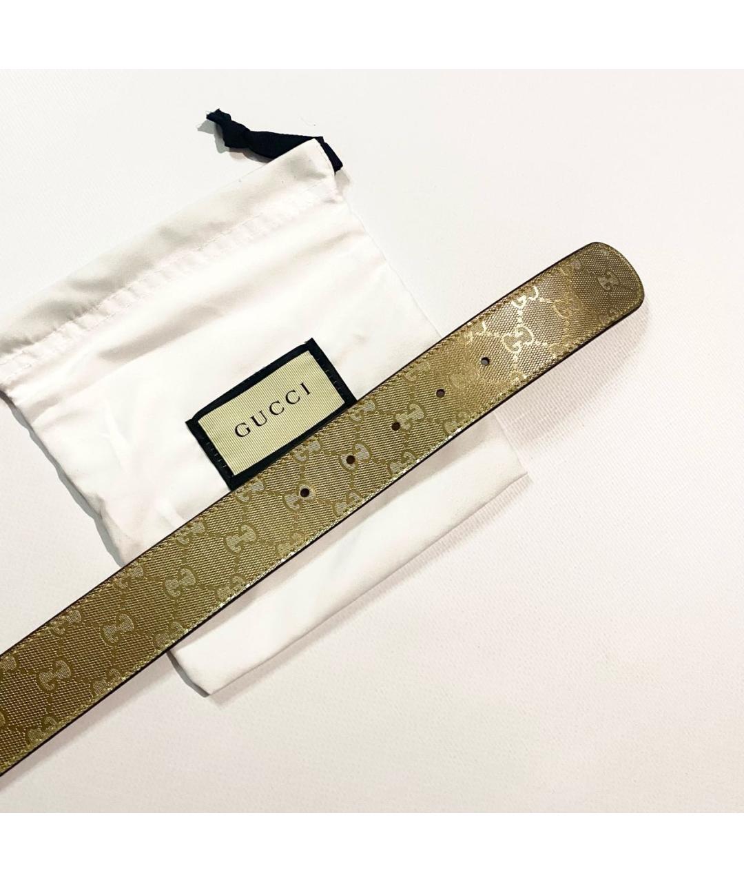 GUCCI Бежевый ремень, фото 3