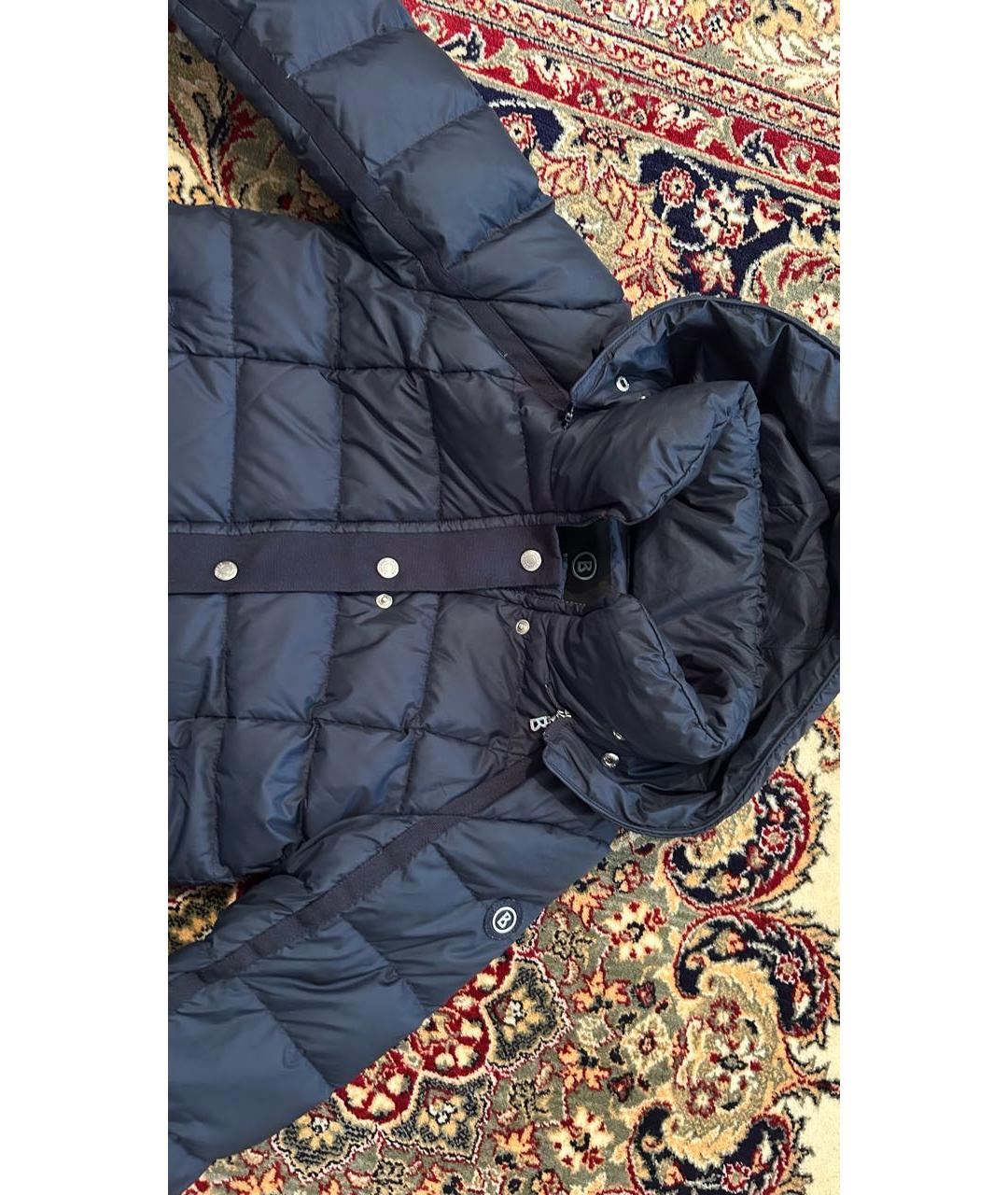 BOGNER Темно-синий полиэстеровый пуховик, фото 4