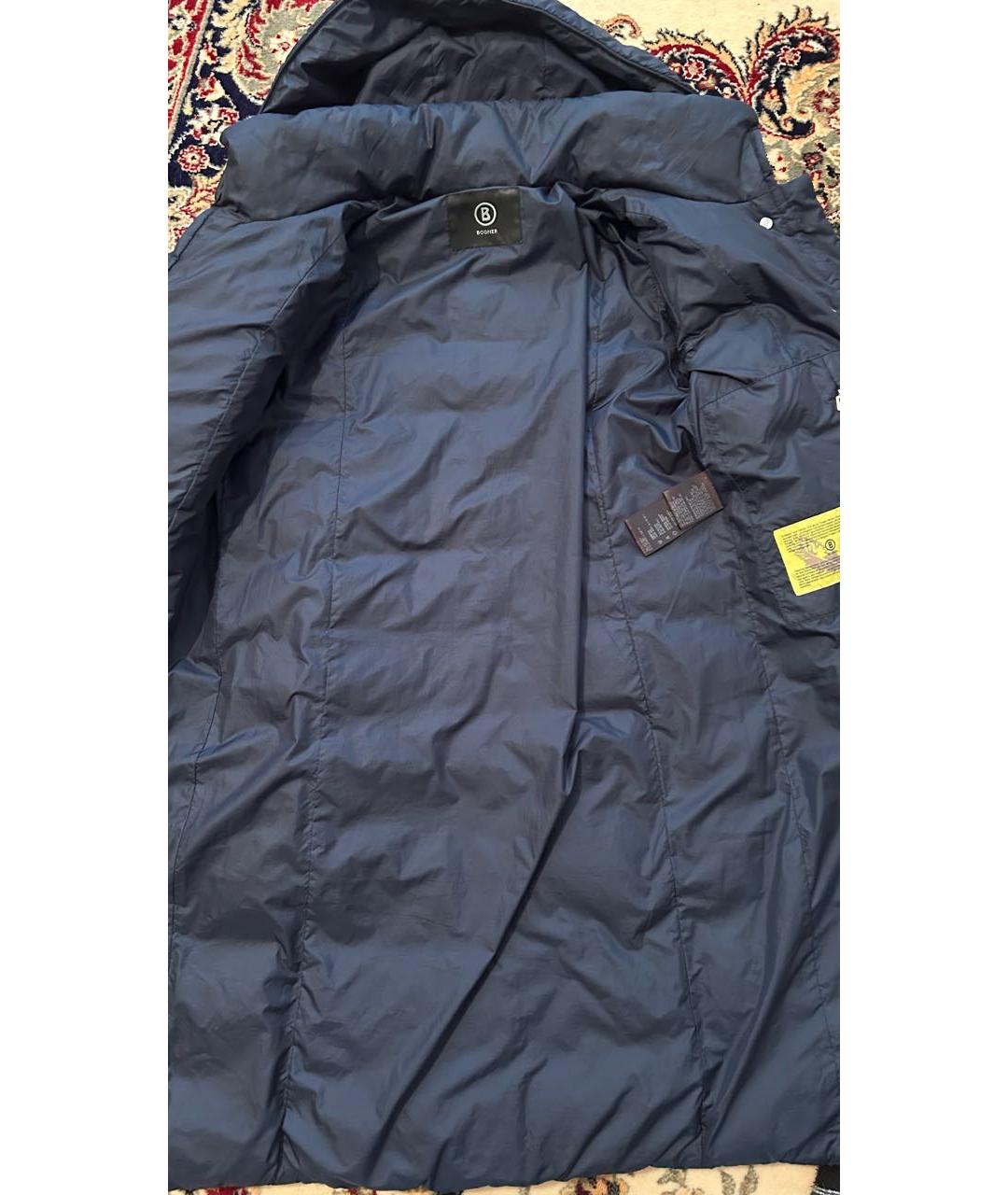 BOGNER Темно-синий полиэстеровый пуховик, фото 6