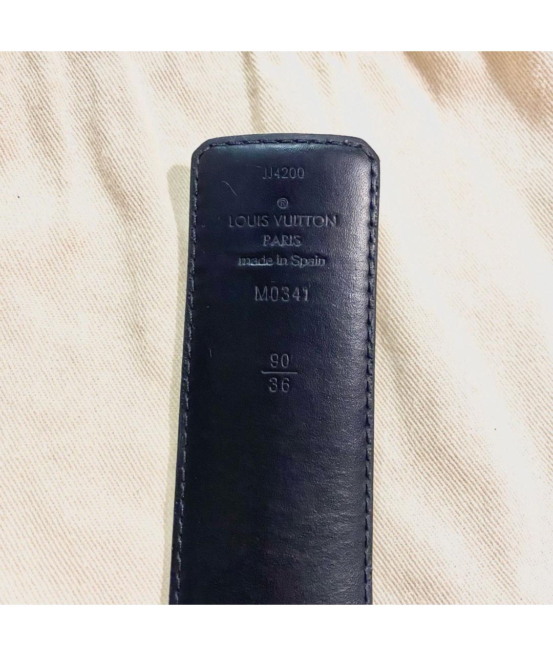 LOUIS VUITTON Черный ремень, фото 4