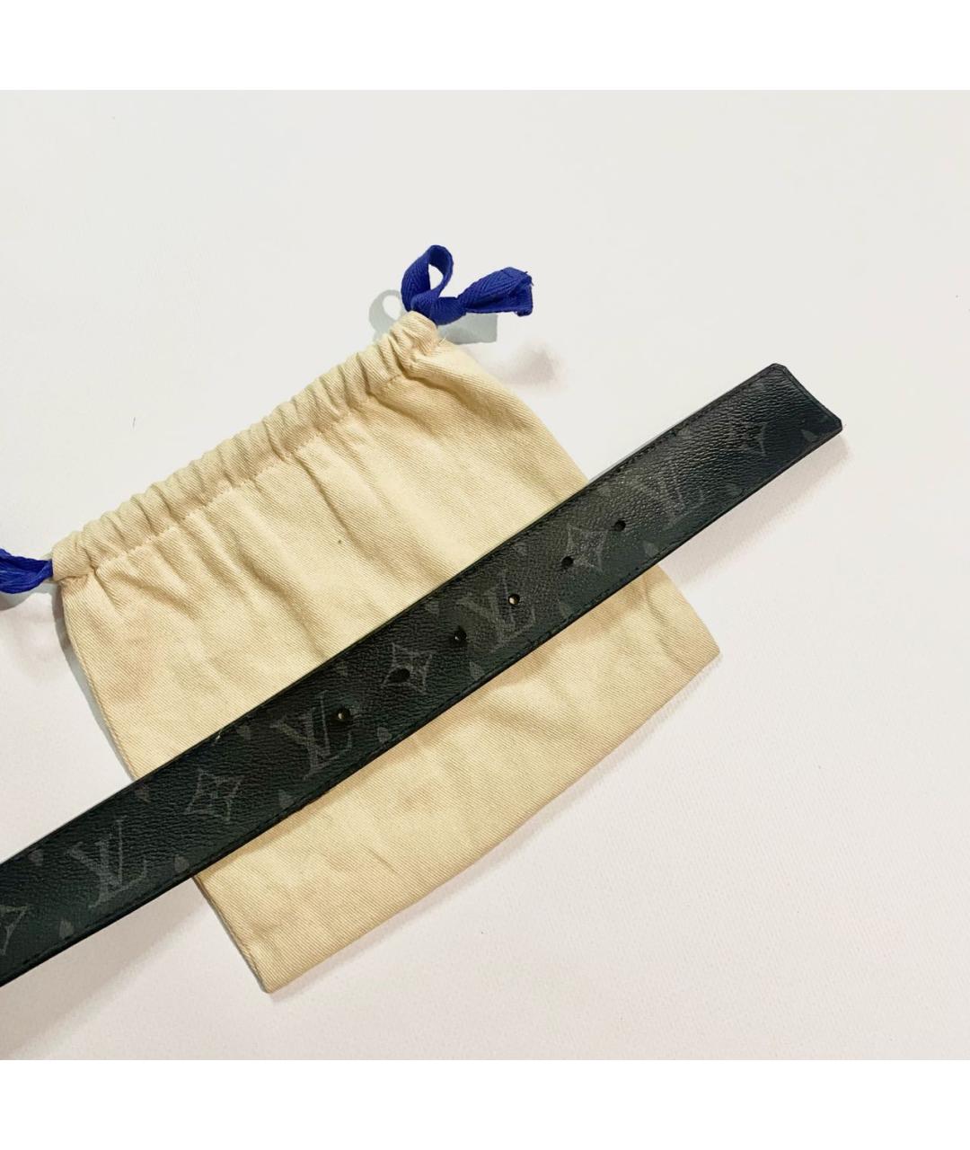 LOUIS VUITTON Черный ремень, фото 3
