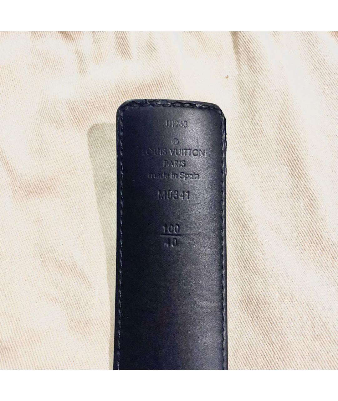 LOUIS VUITTON Черный ремень, фото 4