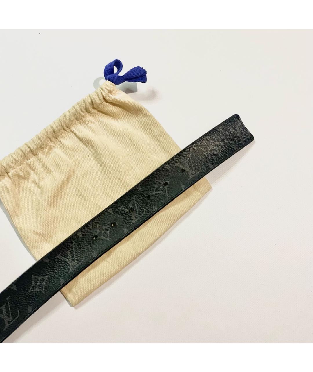 LOUIS VUITTON Черный ремень, фото 3