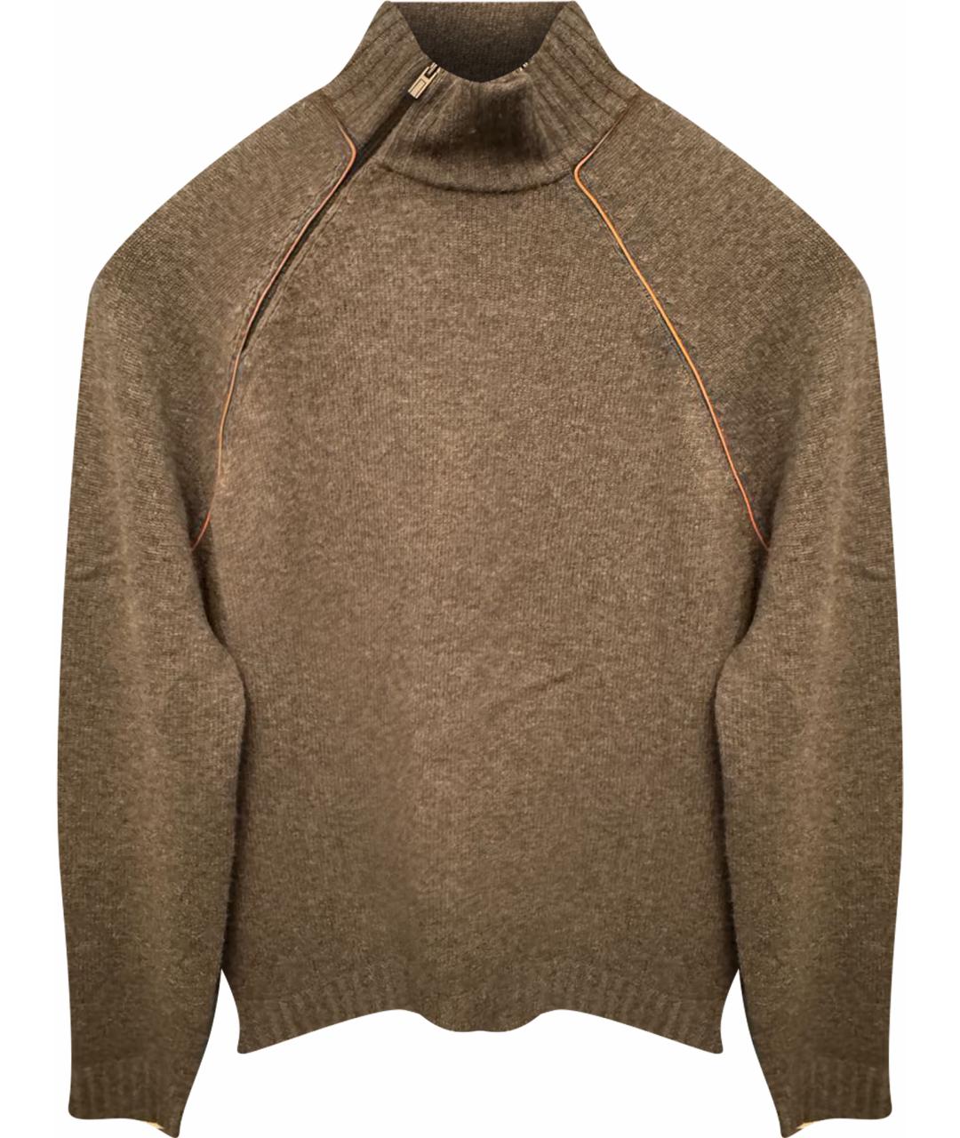 HERMES Серый кашемировый джемпер / свитер, фото 1