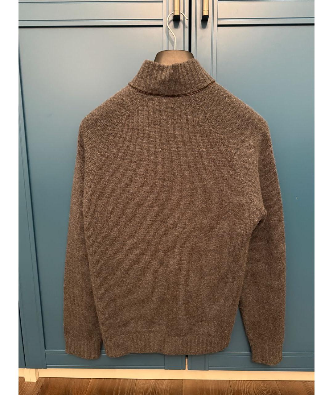 HERMES Серый кашемировый джемпер / свитер, фото 2