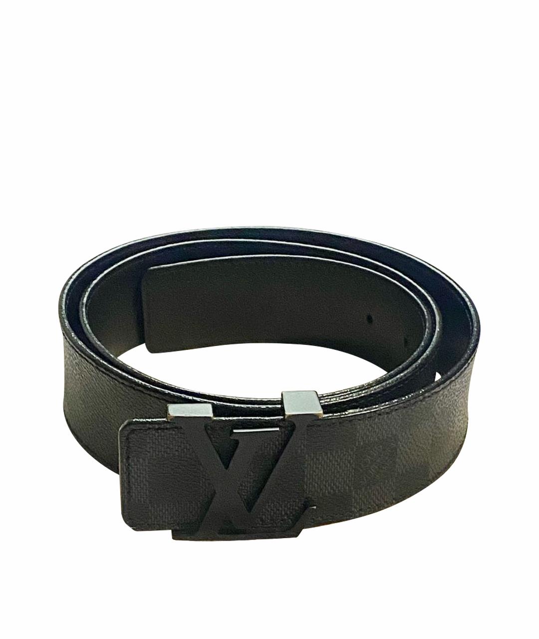 LOUIS VUITTON Черный ремень, фото 1