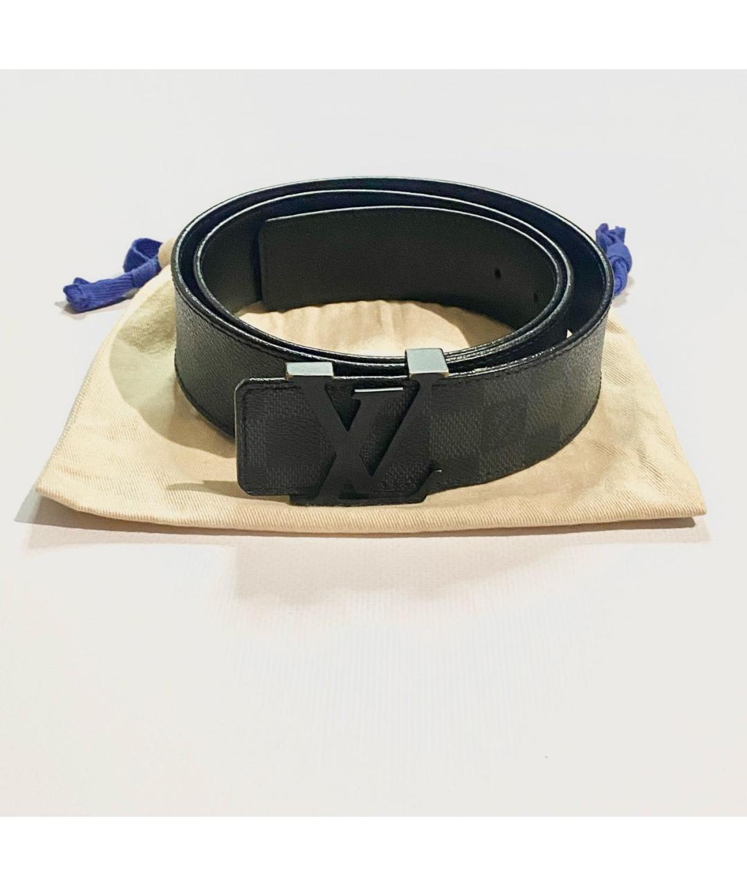 LOUIS VUITTON Черный ремень, фото 5