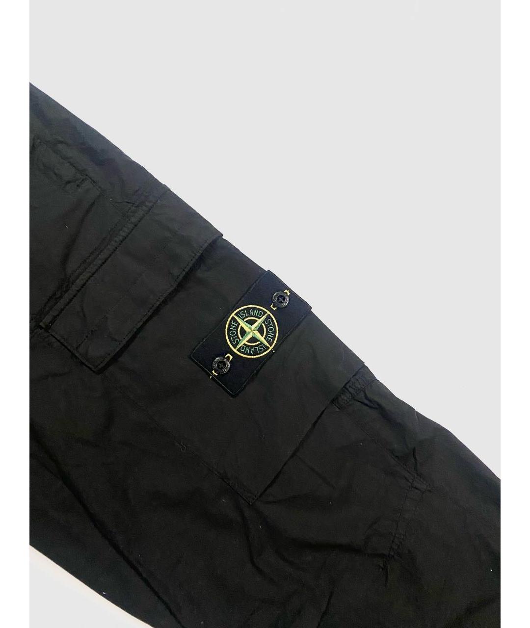 STONE ISLAND Черные повседневные брюки, фото 3