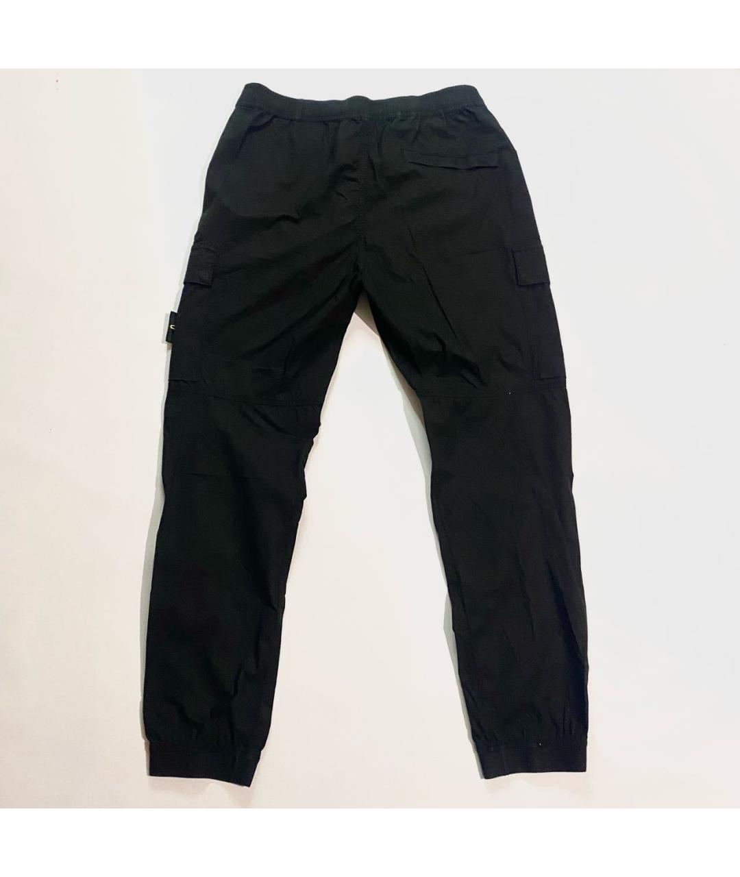 STONE ISLAND Черные повседневные брюки, фото 2