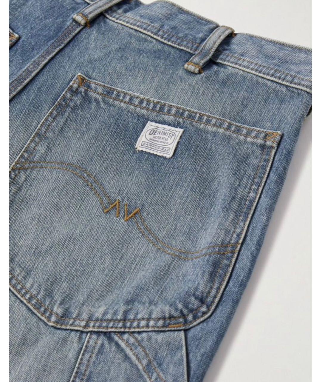R13 Голубые хлопковые джинсы клеш, фото 4