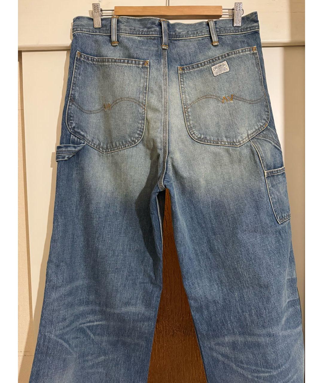 R13 Голубые хлопковые джинсы клеш, фото 8