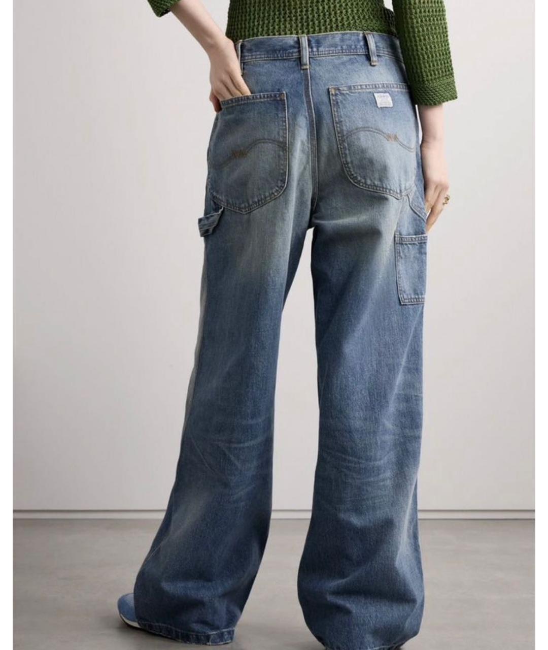 R13 Голубые хлопковые джинсы клеш, фото 3