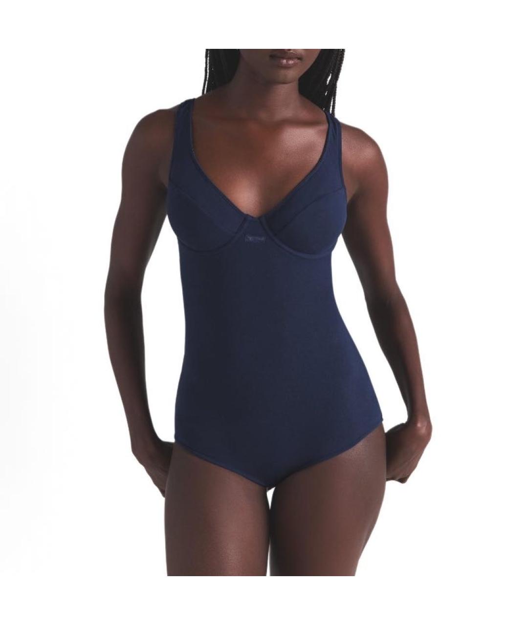 SKIMS Темно-синее хлопковое боди, фото 6