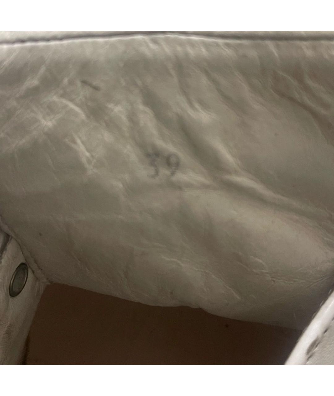 PHILIPP PLEIN Белые кожаные кеды, фото 8