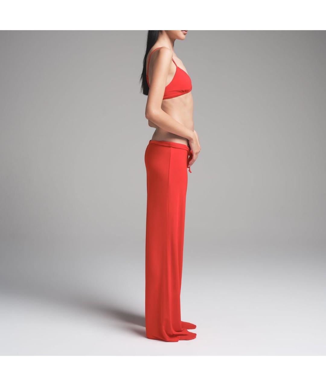 SKIMS Красные хлопковые спортивные брюки и шорты, фото 3