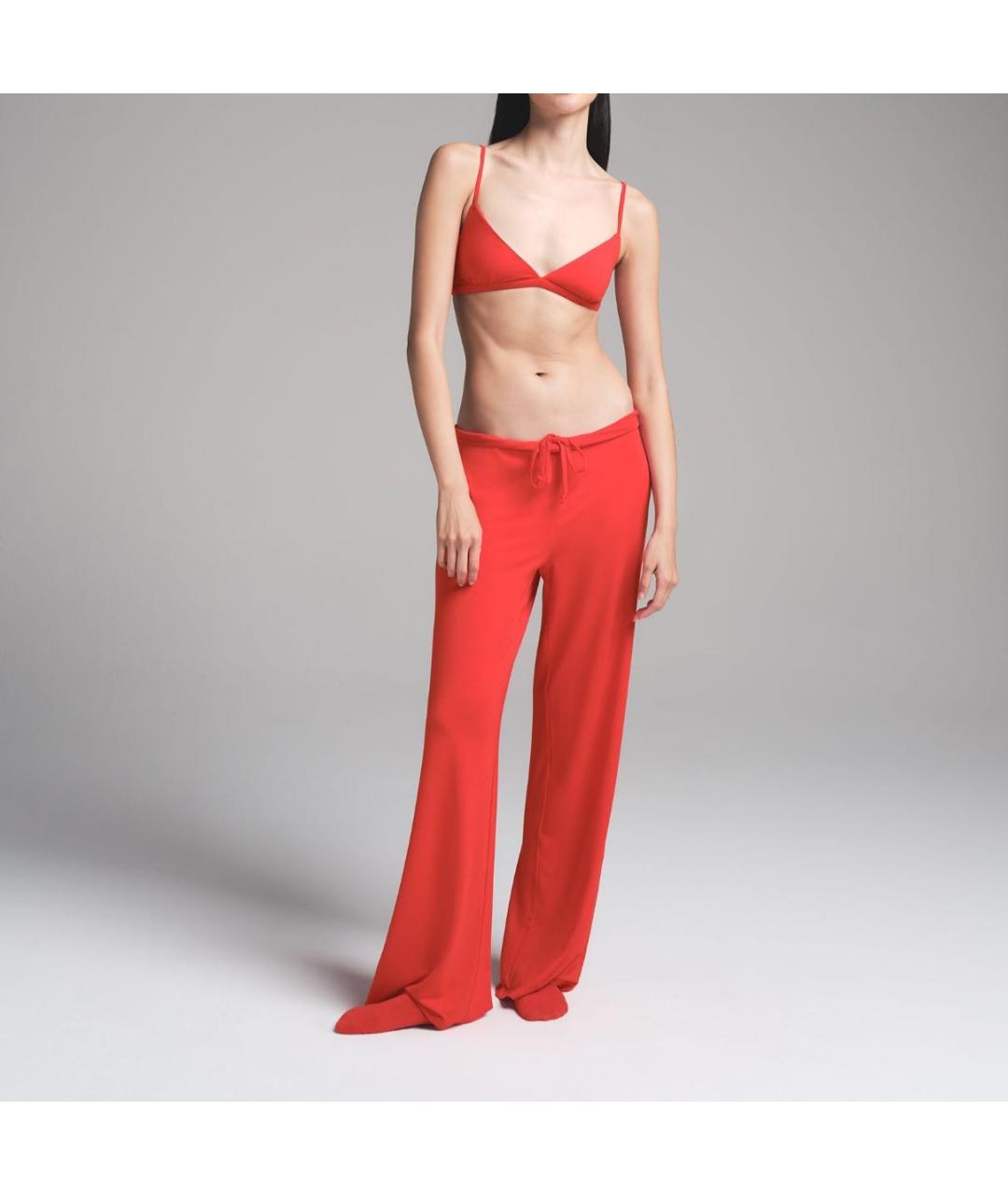 SKIMS Красные хлопковые спортивные брюки и шорты, фото 4