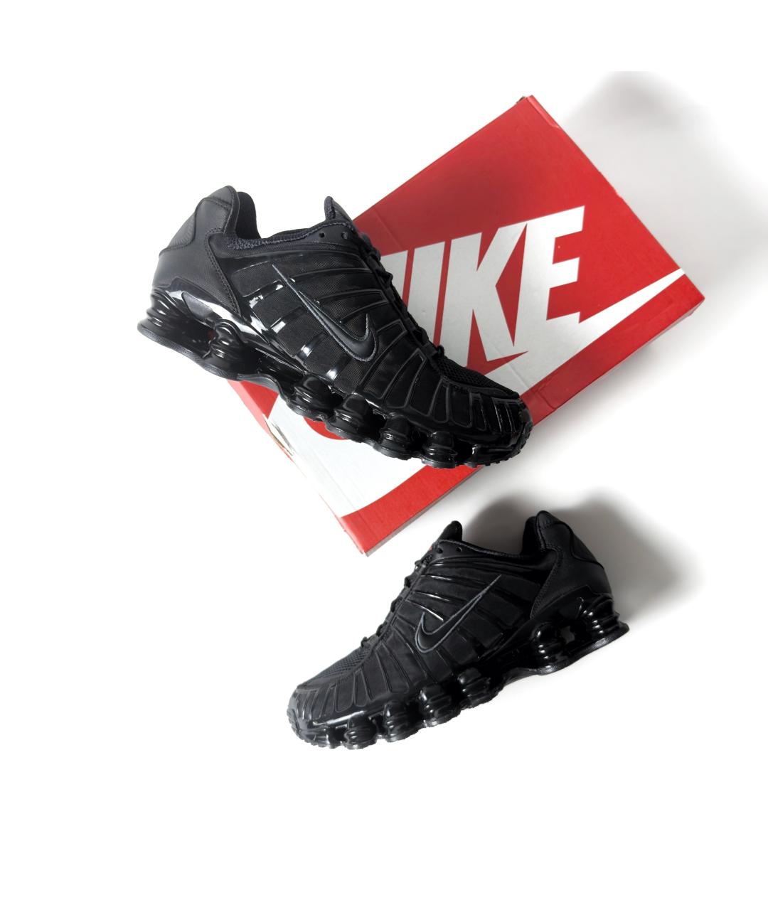 NIKE Черные текстильные низкие кроссовки / кеды, фото 3