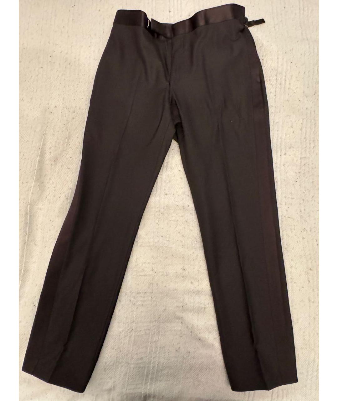 TOM FORD Черные шерстяные классические брюки, фото 6