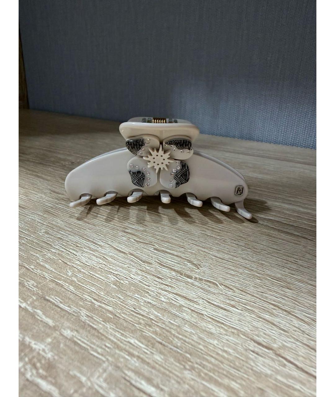 Alexandre de paris Бежевая заколка, фото 5