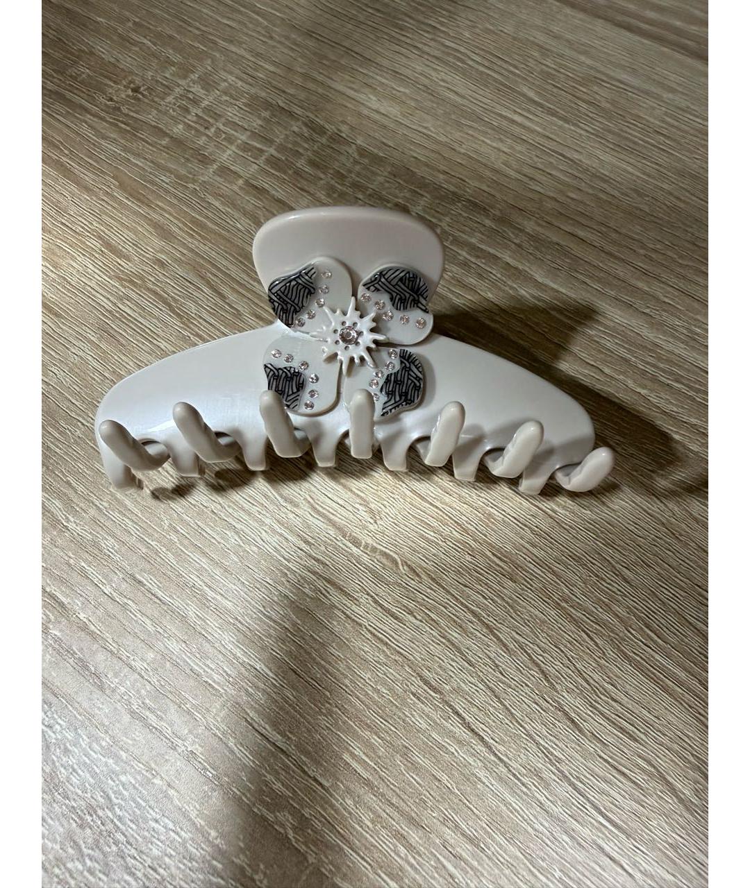 Alexandre de paris Бежевая заколка, фото 3