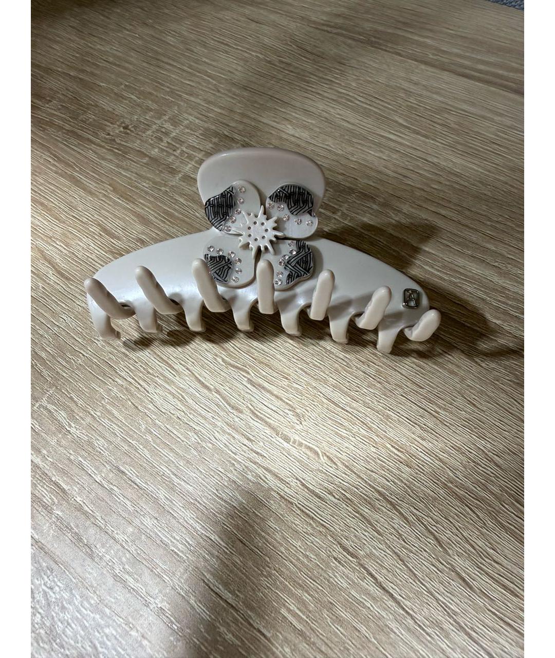 Alexandre de paris Бежевая заколка, фото 2