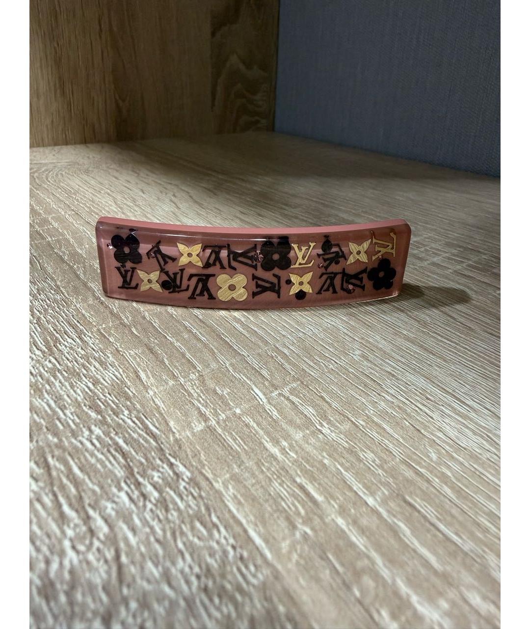 LOUIS VUITTON Бежевая заколка, фото 6