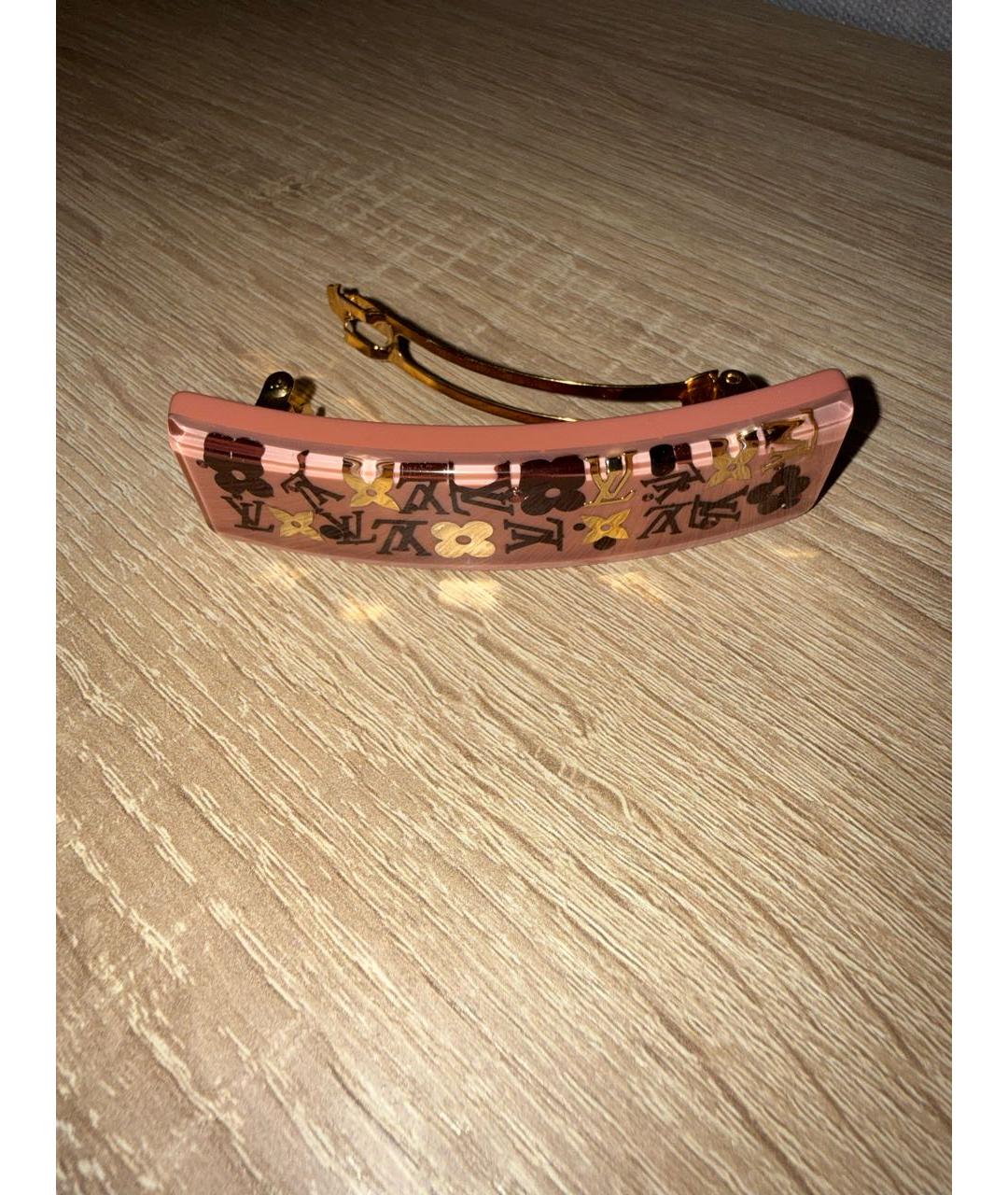 LOUIS VUITTON Бежевая заколка, фото 4