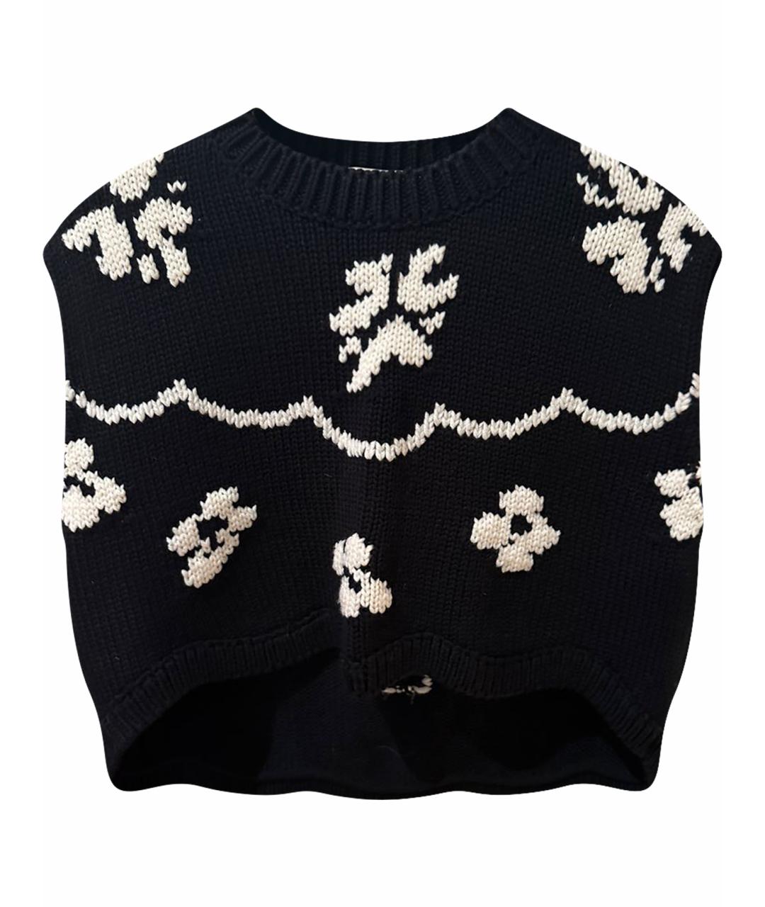 CHRISTIAN DIOR Черная шерстяная жилетка, фото 1