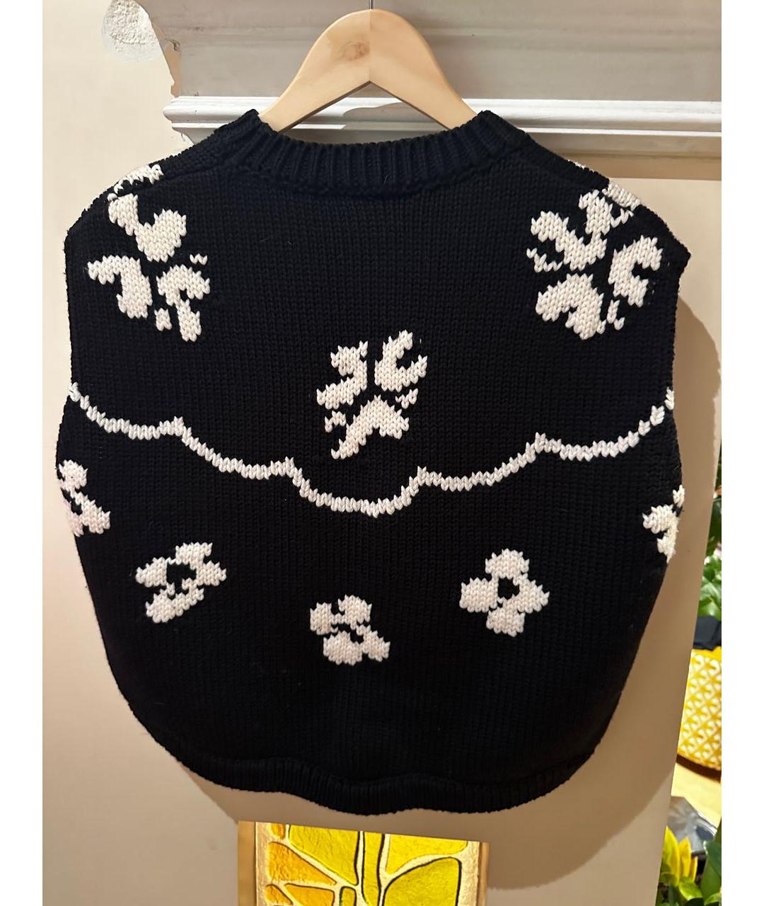 CHRISTIAN DIOR Черная шерстяная жилетка, фото 2