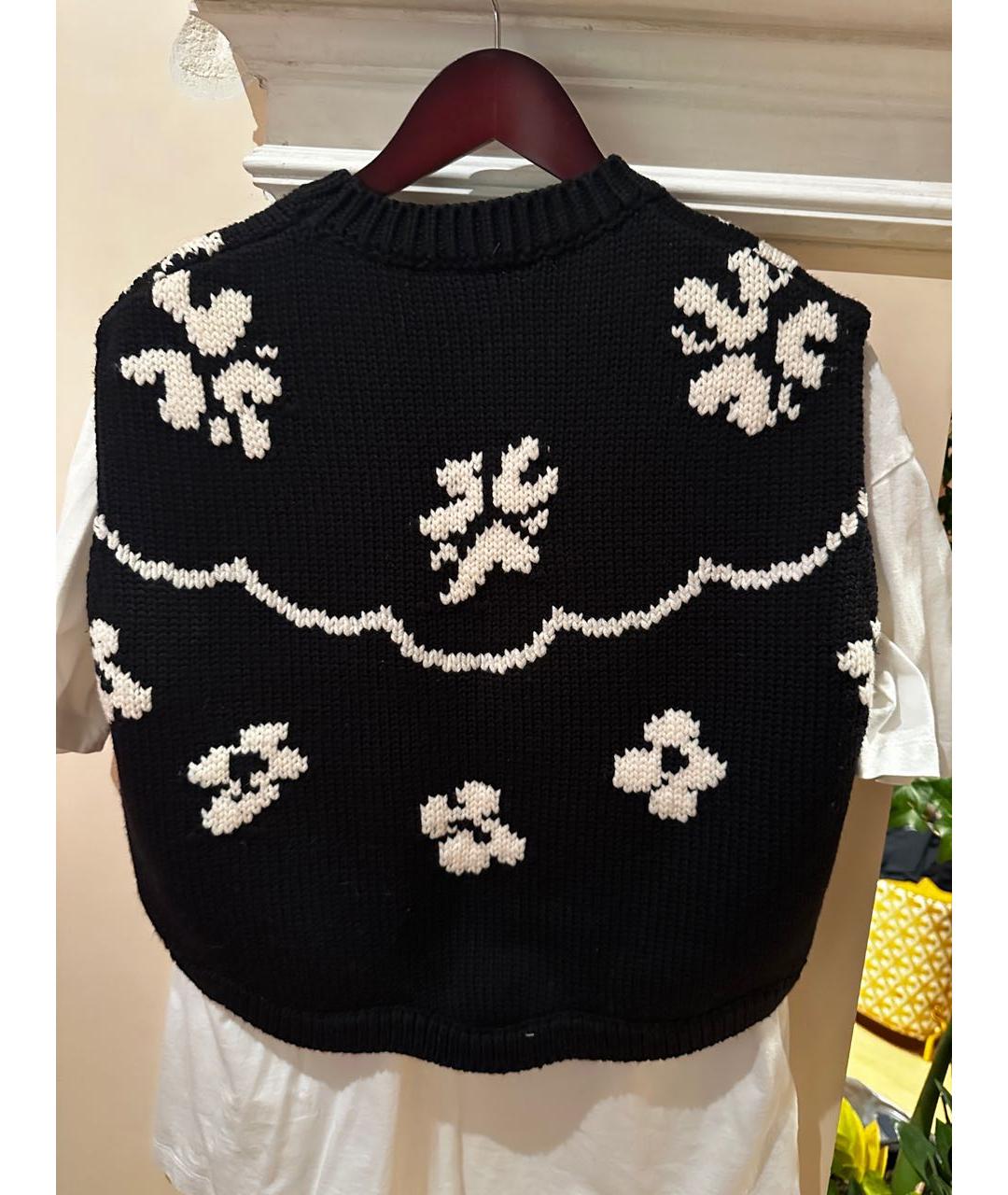 CHRISTIAN DIOR Черная шерстяная жилетка, фото 4