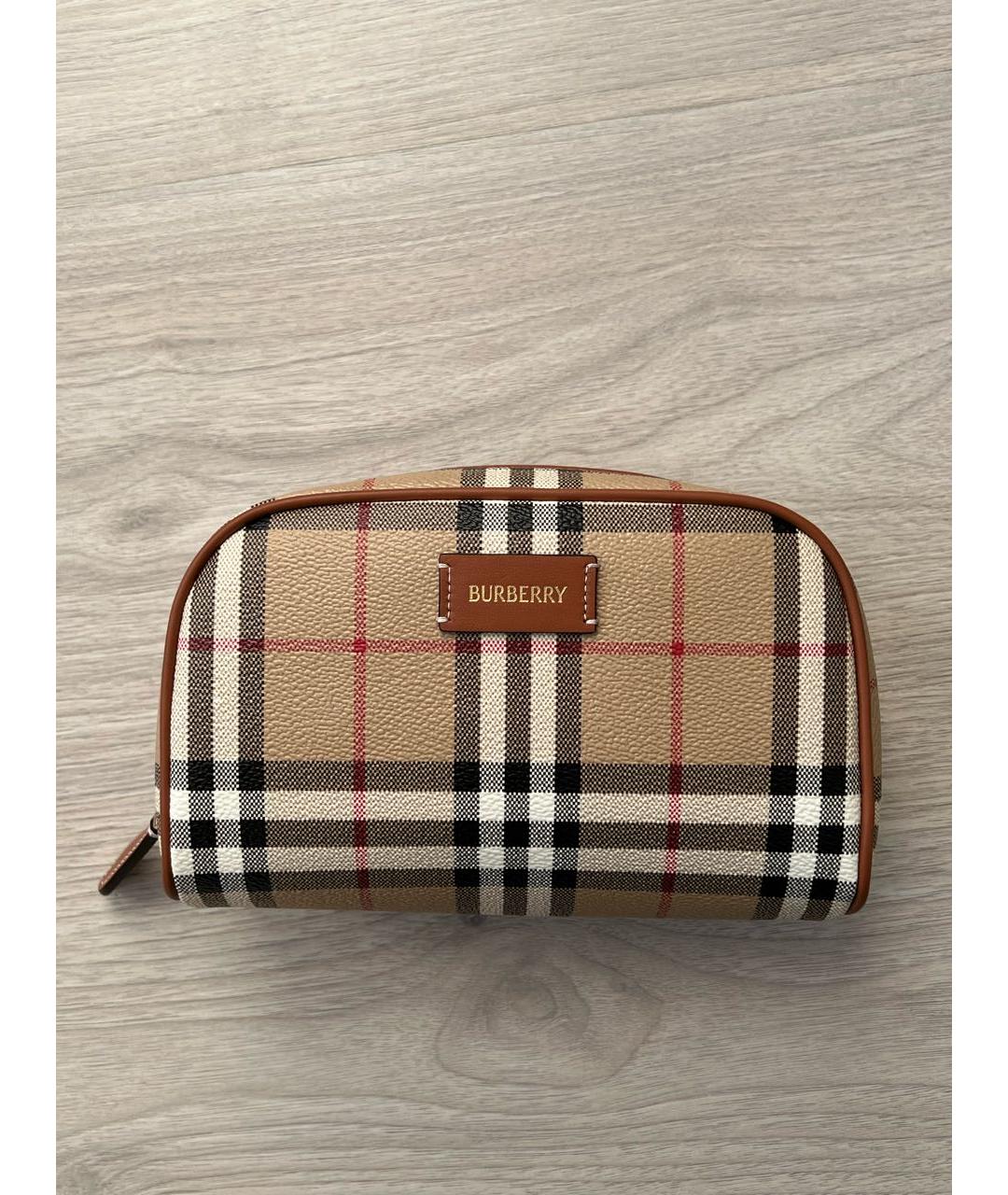 BURBERRY Бежевая косметичка, фото 8