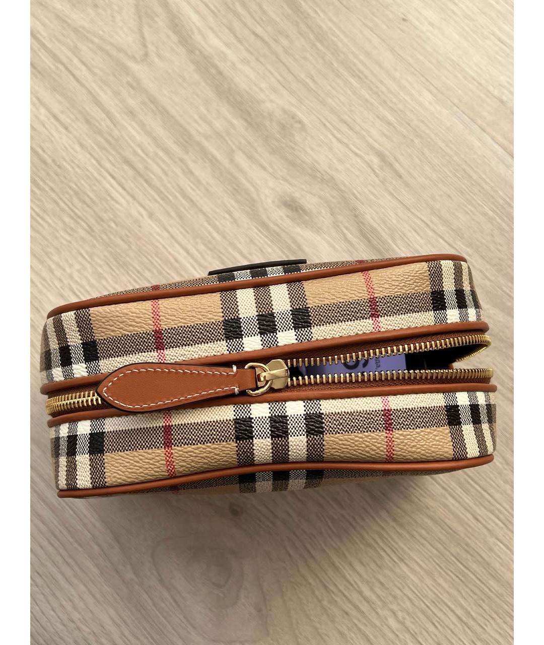 BURBERRY Бежевая косметичка, фото 3