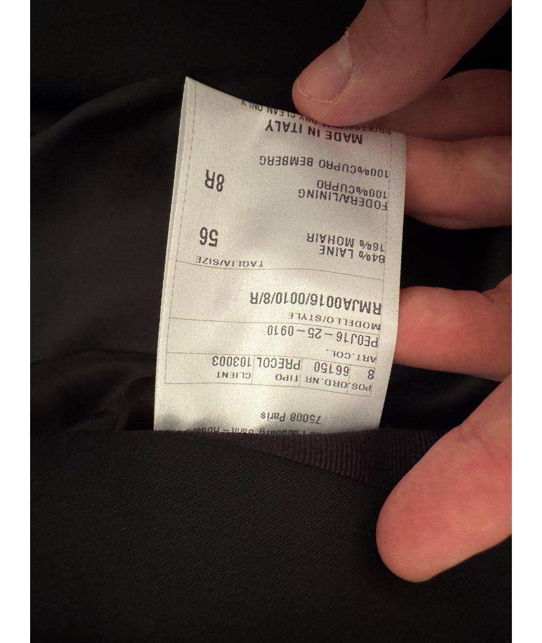 LANVIN Черный шерстяной пиджак, фото 7