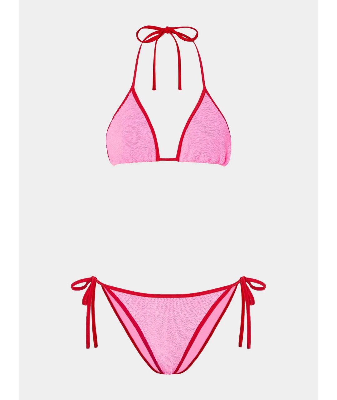 HUNZA G Розовый купальник, фото 6